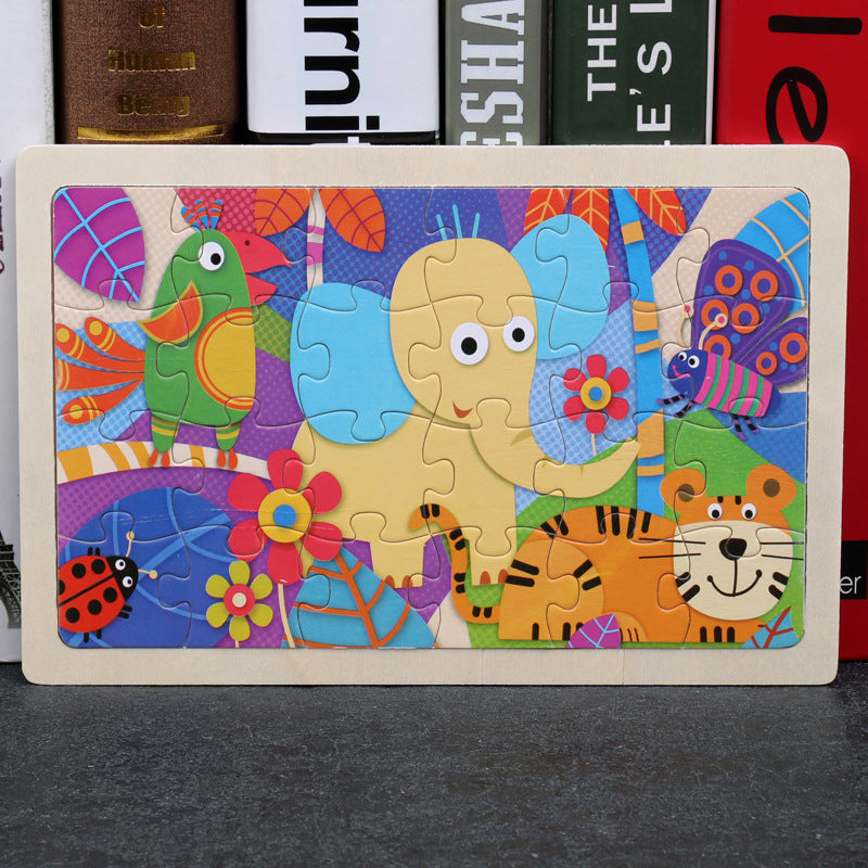 Children's 80PCS Wooden Jigsaw Puzzle