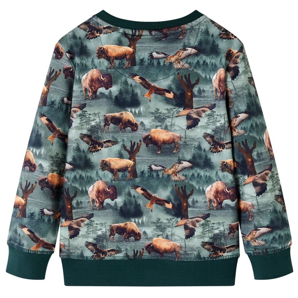 Children's sweatshirt dark green