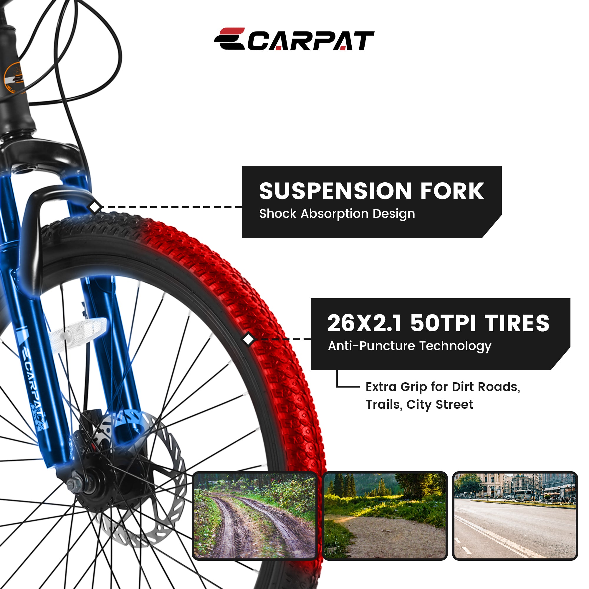 26 Inch Mountain Bike, Shimano 21 Speeds