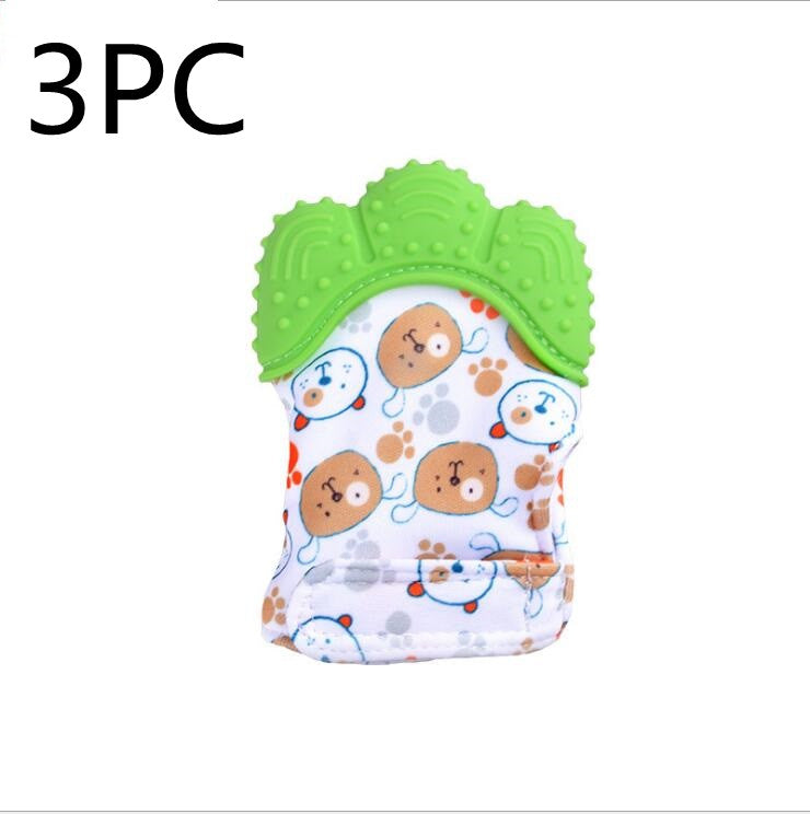 Baby teether silicone molar glove