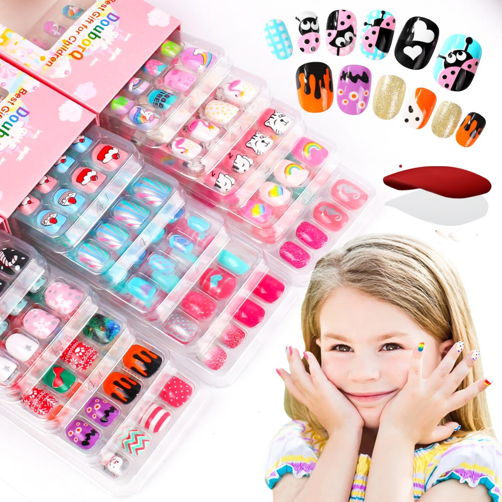New Cartoon Candy Children's Nails- 5 packs