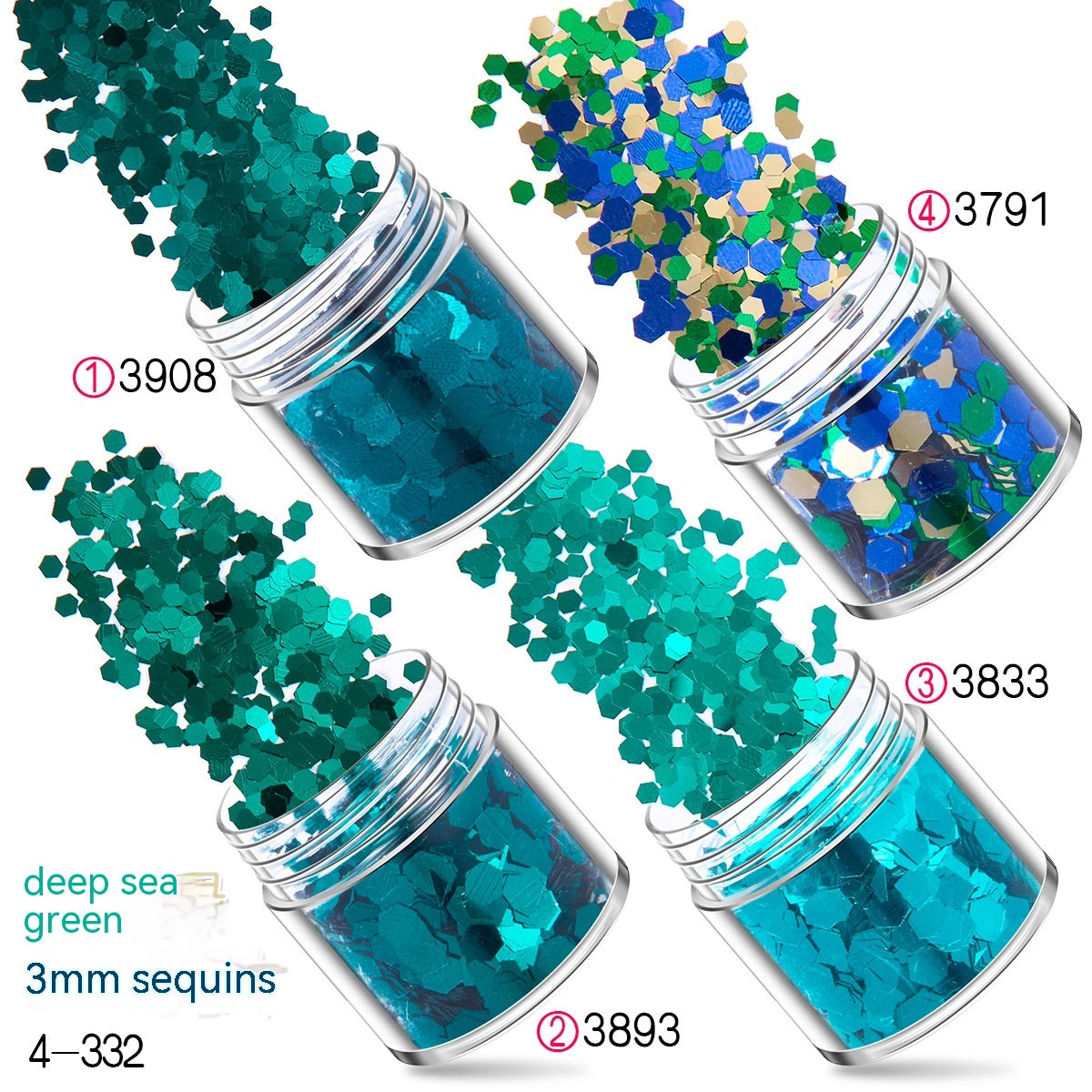 Nail Sequins Glitter Powder Gradient Laser Powder