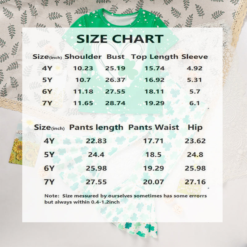 Girl's Clover Print 2-Piece Set