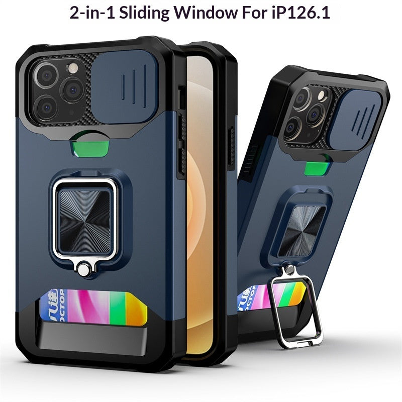 Iphone Case with Sliding-window Card-insert