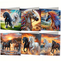 DIY Diamond Painting Card Kit - horses