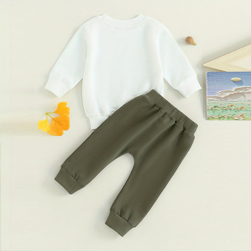 Baby Boy's 2-Piece Sweatshirt & Drawstring Jogger Pants