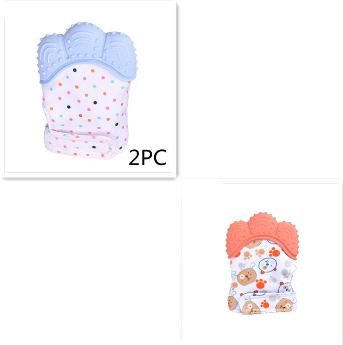 Baby teether silicone molar glove