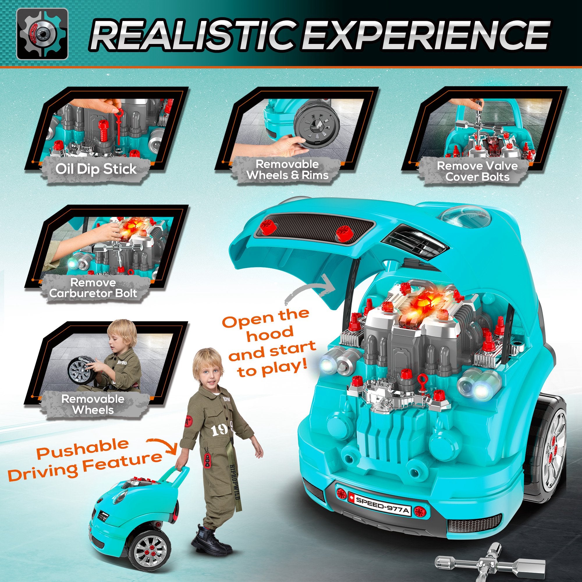 Mechanic Truck Engine Service Set