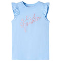 Girls T-shirt with ruffled sleeves