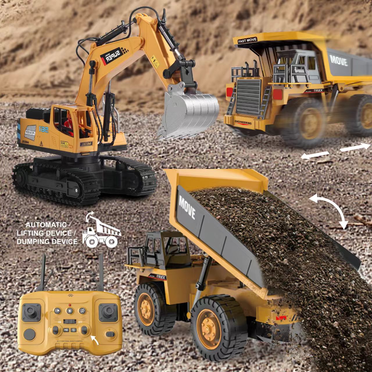 Alloy R/C Dump Truck