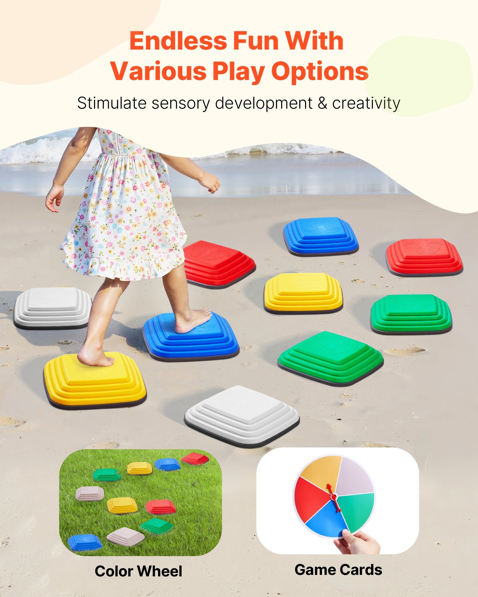 Kids Balance Stepping Stones , 10 PCS