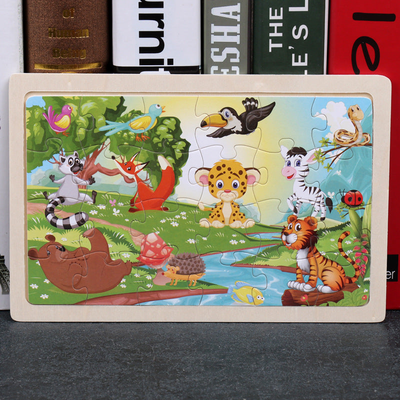 Children's 80PCS Wooden Jigsaw Puzzle