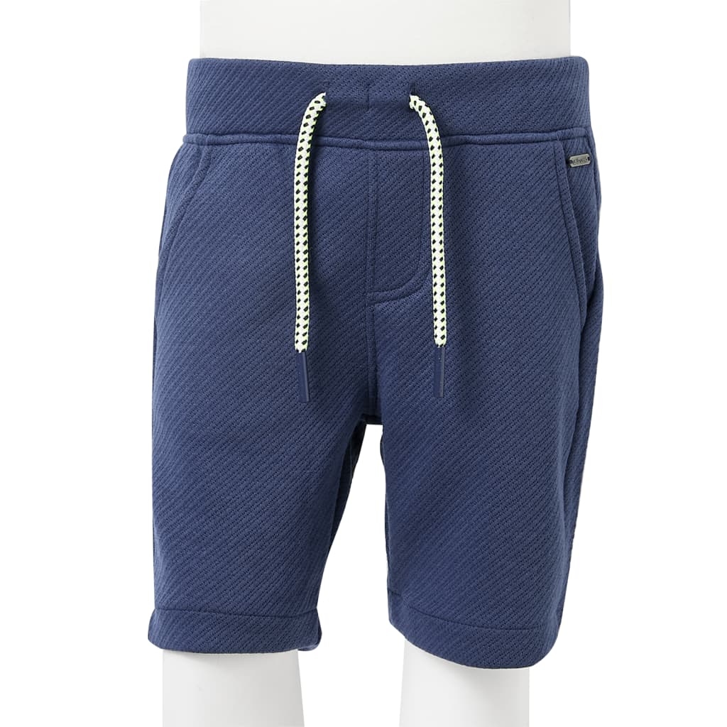 Children's shorts with drawstring, dark blue