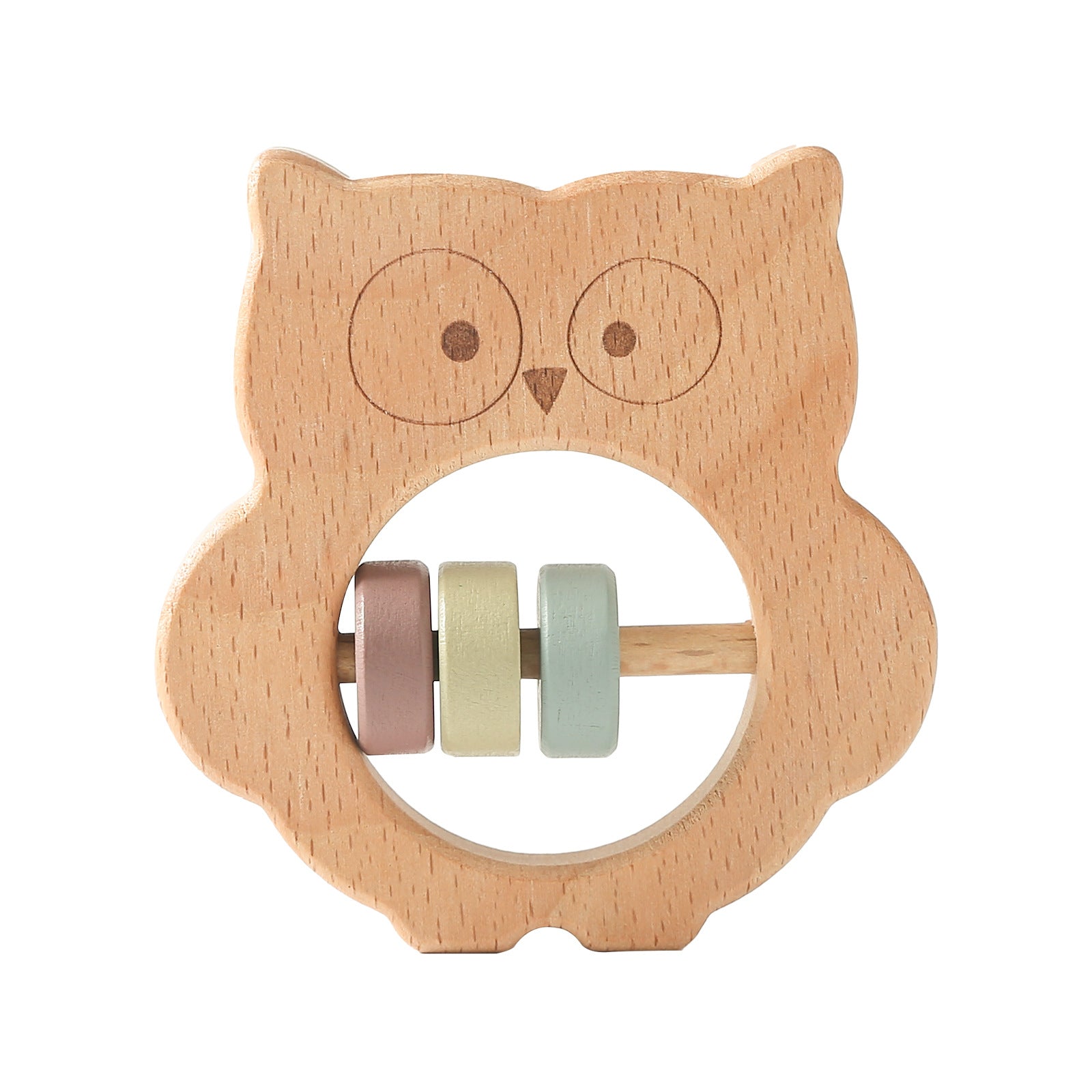Hand-held Wooden Rattle