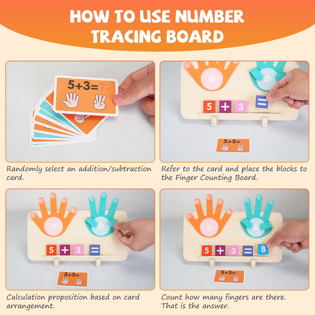Talking Flash Cards And Finger Counting Math Board Interactive Learning Toys