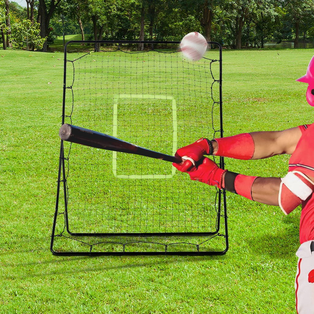 Baseball & Softball Rebounder Net and Soccer Shot Goal Play