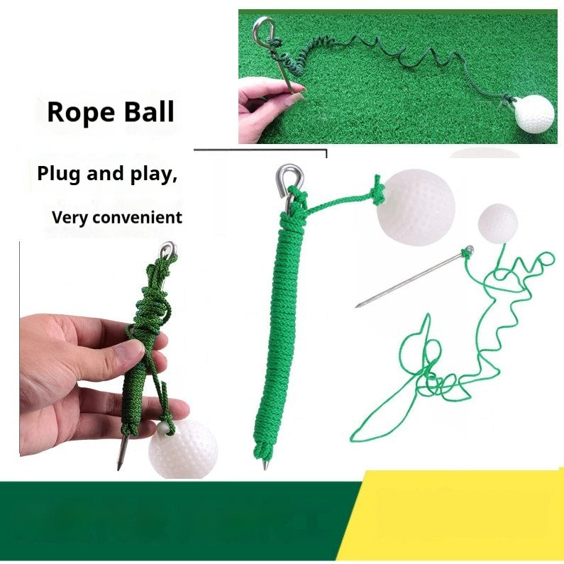 Golf Swing Practice Ball on Rope