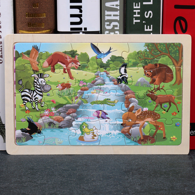 Children's 80PCS Wooden Jigsaw Puzzle