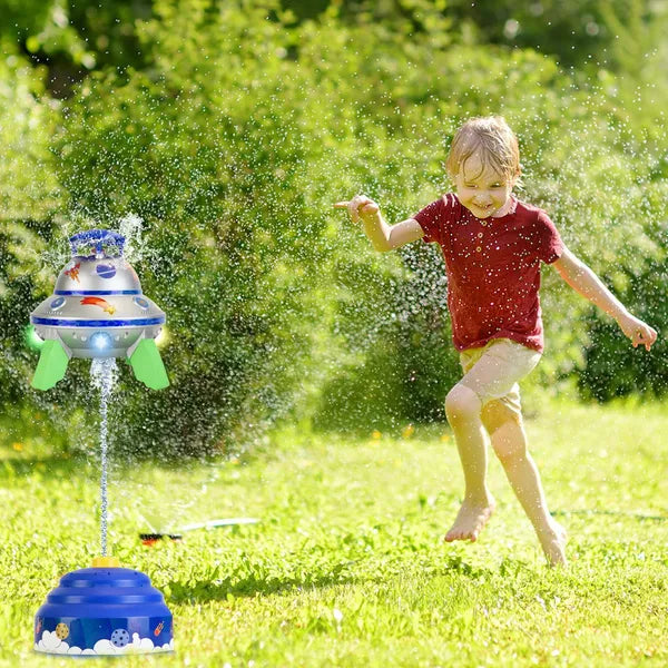 360° Rotating UFO Sprinkler with LED Lights