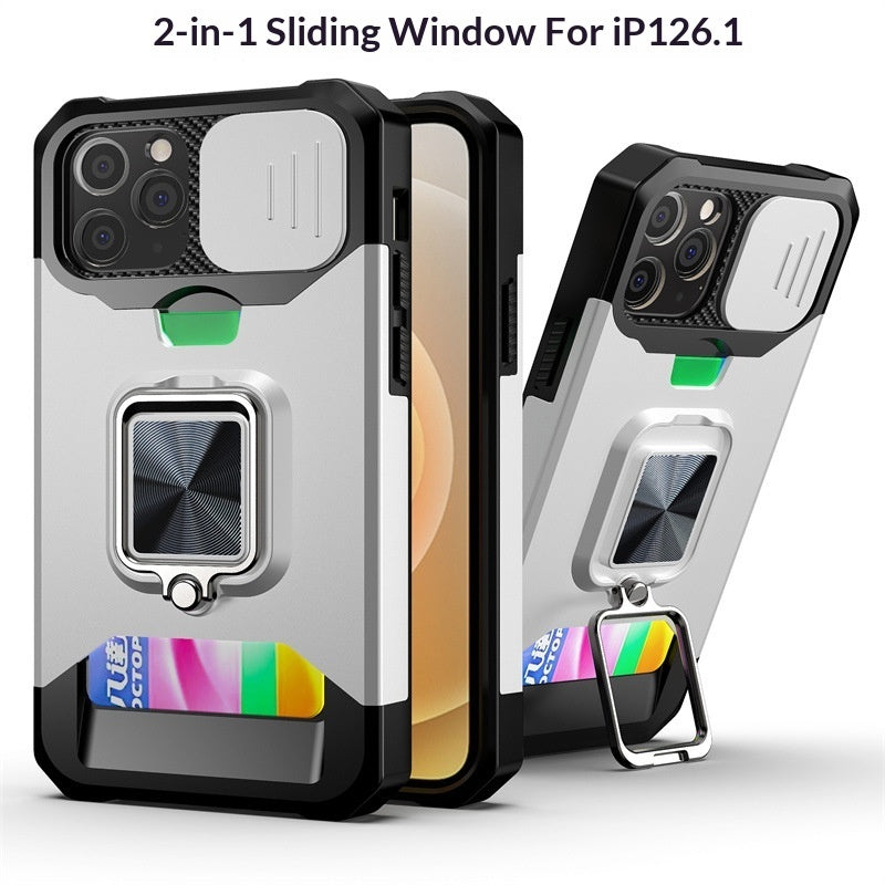 Iphone Case with Sliding-window Card-insert