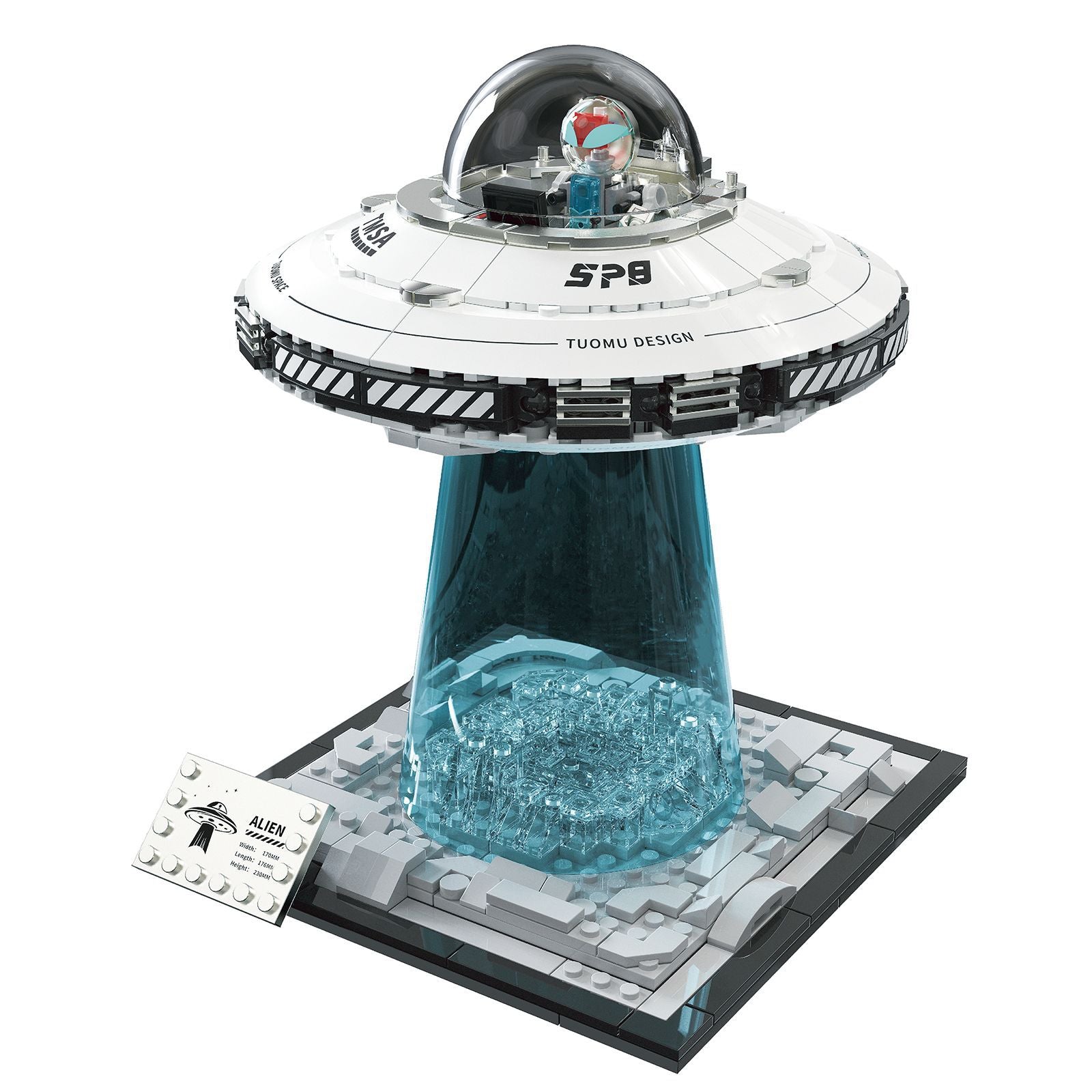 UFO Alien Spaceship Building Blocks