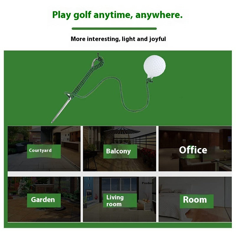 Golf Swing Practice Ball on Rope