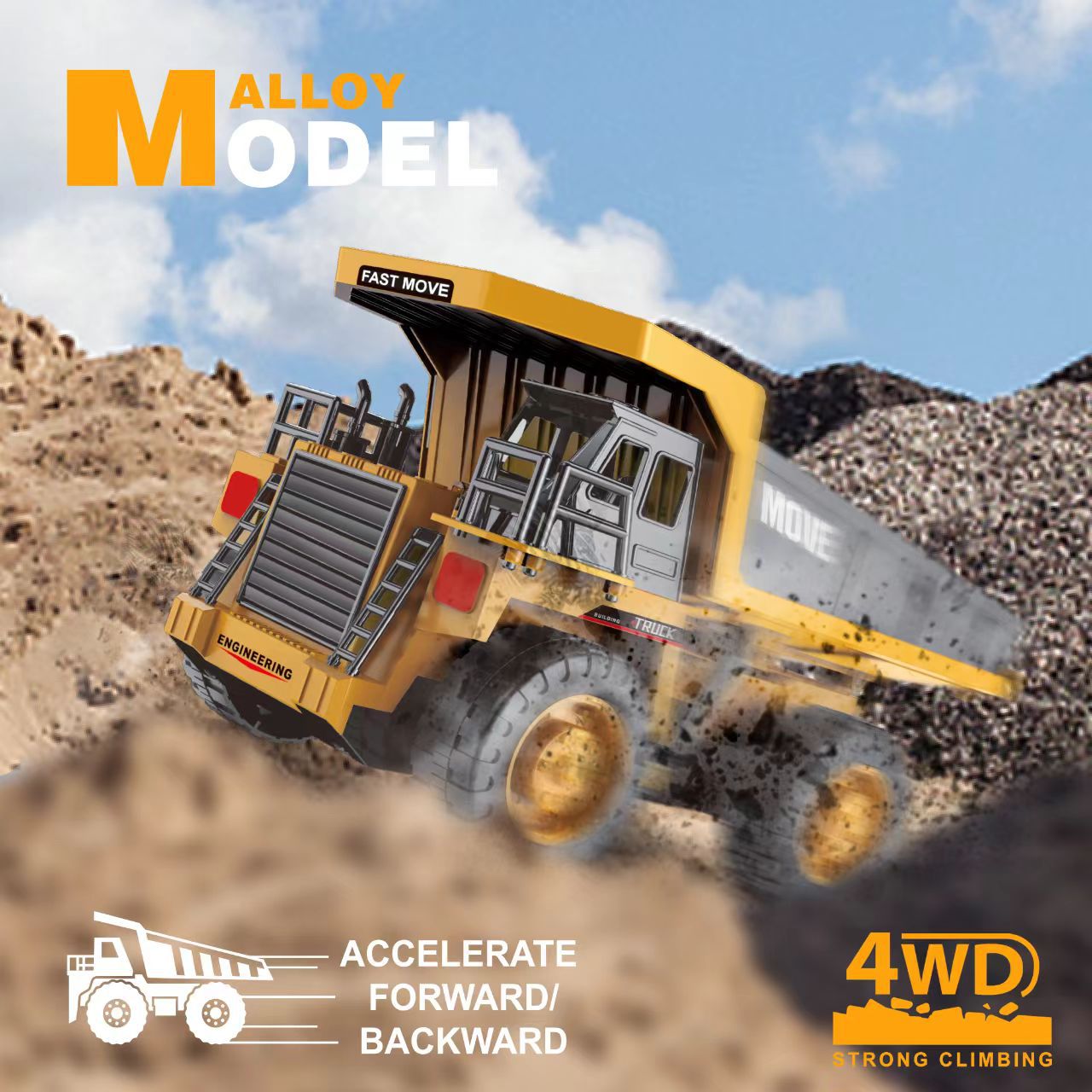 Alloy R/C Dump Truck