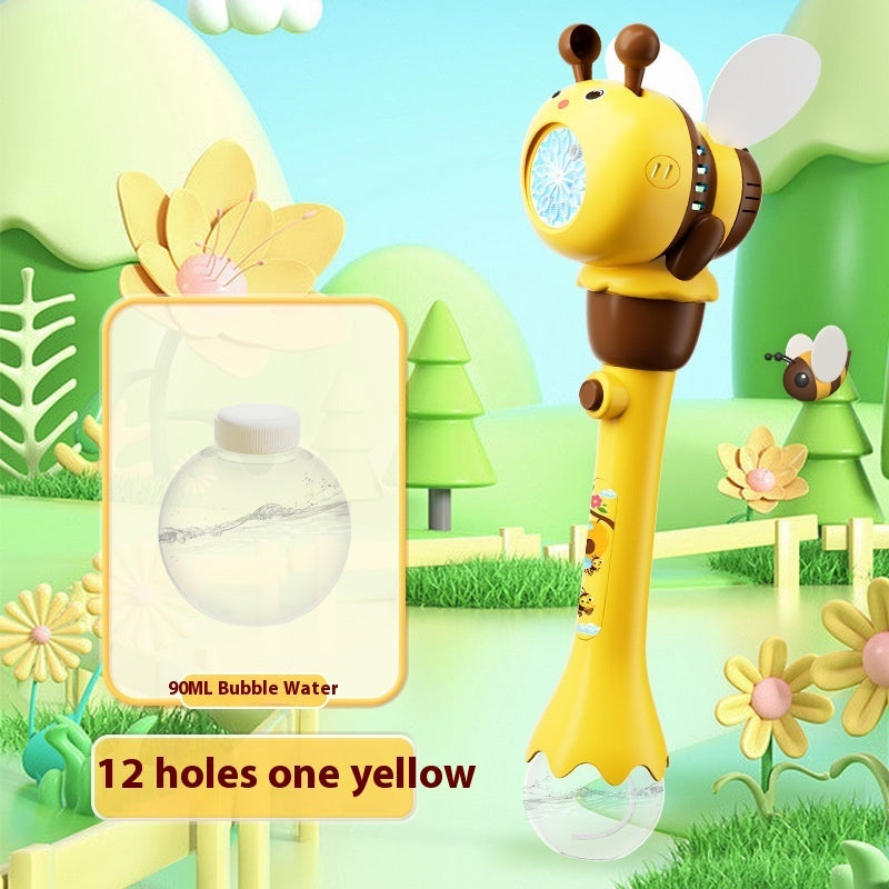 Electric Lighting Bee Bubble Machine