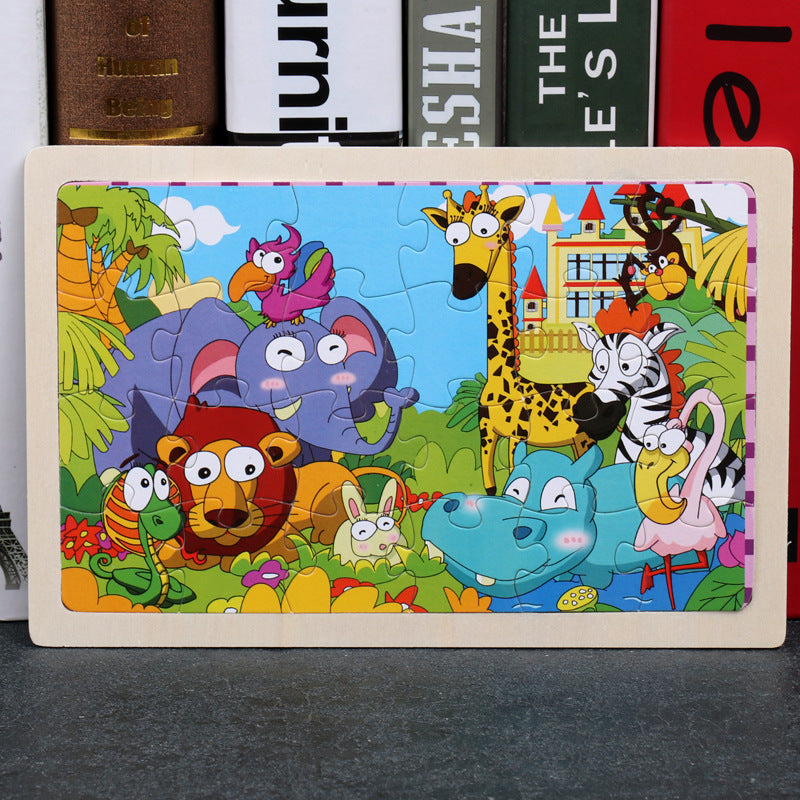 Children's 80PCS Wooden Jigsaw Puzzle
