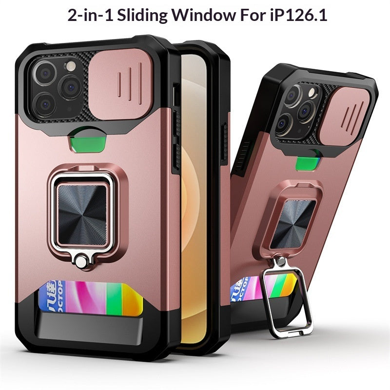 Iphone Case with Sliding-window Card-insert