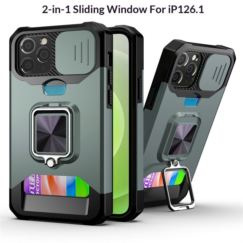 Iphone Case with Sliding-window Card-insert