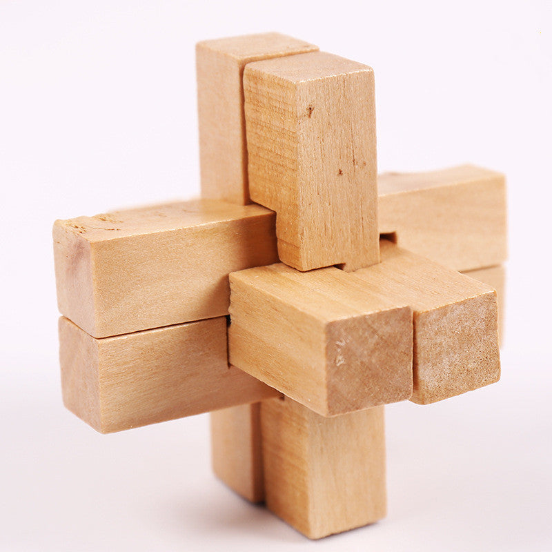 Beech Wood Kongming Lock Puzzle