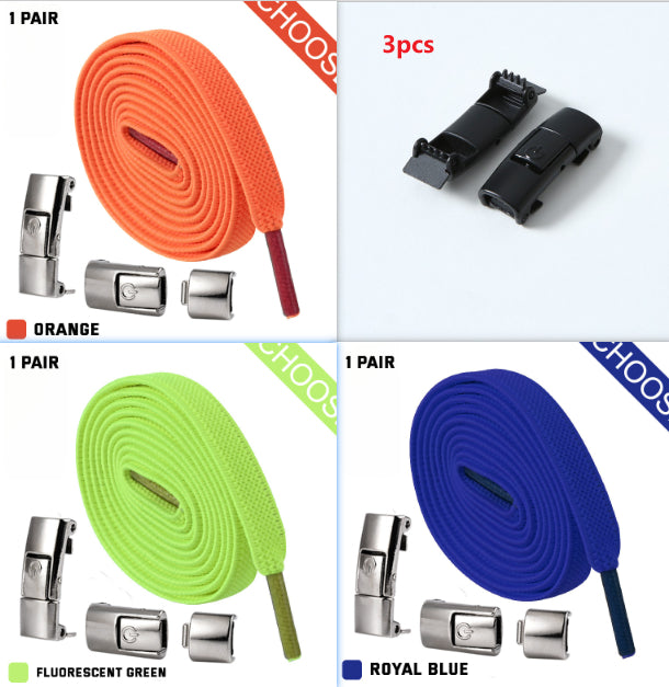 Press Lock Elastic Shoelaces