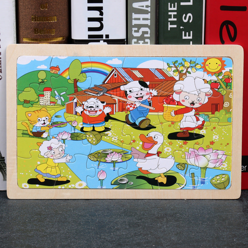 Children's 80PCS Wooden Jigsaw Puzzle