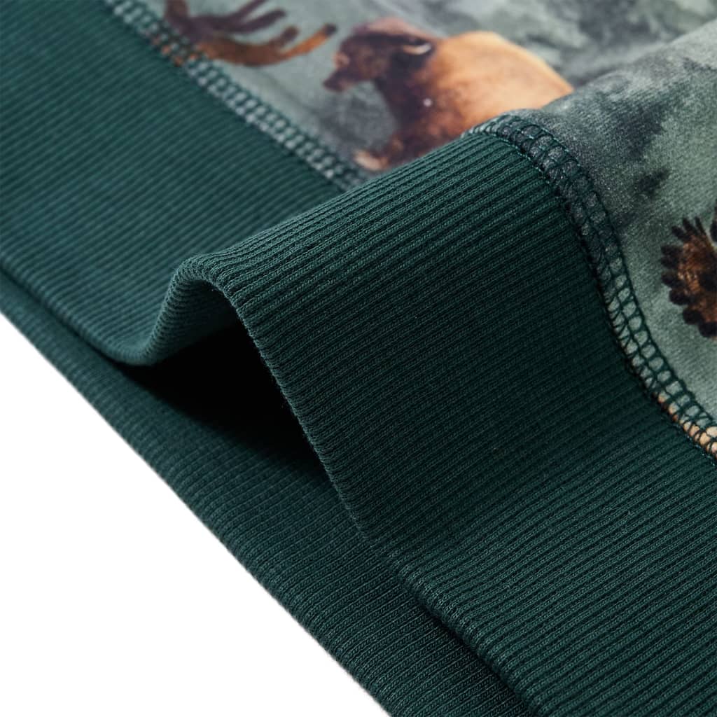 Children's sweatshirt dark green