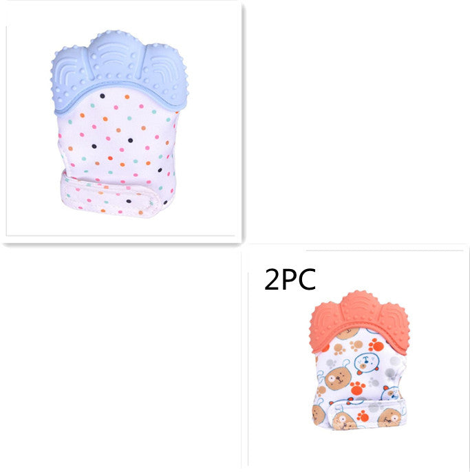 Baby teether silicone molar glove