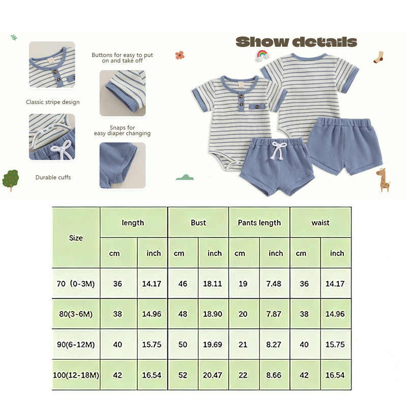 Baby boys Short Sleeve Shorts Set