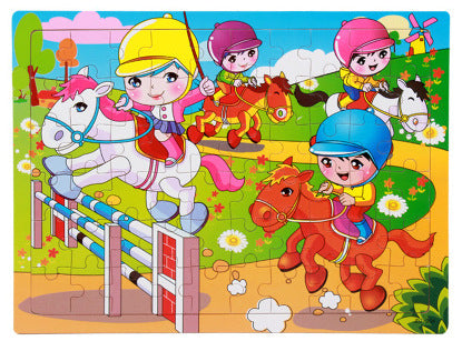 Children's 80PCS Wooden Jigsaw Puzzle