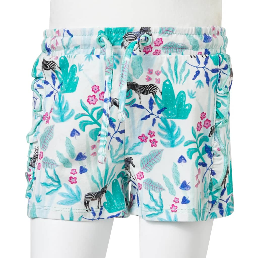 Girls shorts with drawstring