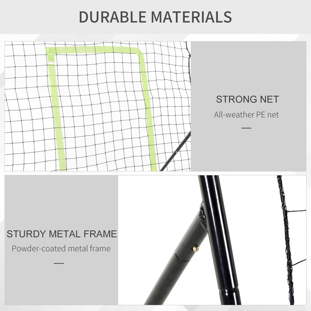 Baseball & Softball Rebounder Net and Soccer Shot Goal Play