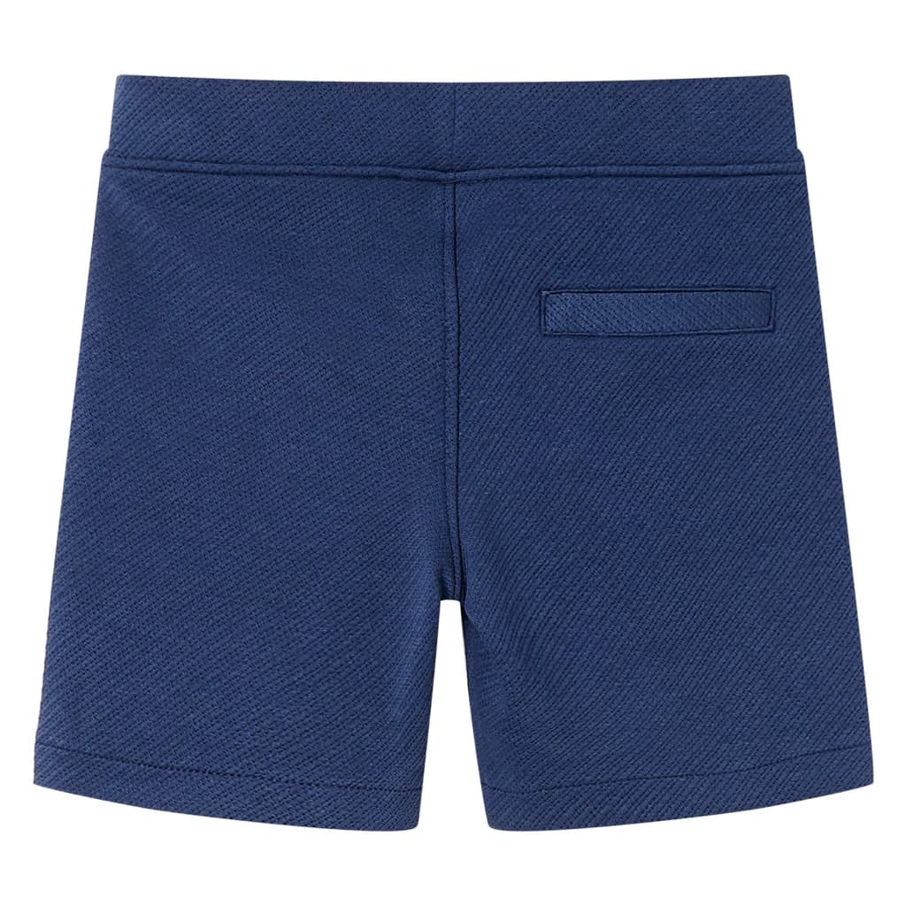 Children's shorts with drawstring, dark blue