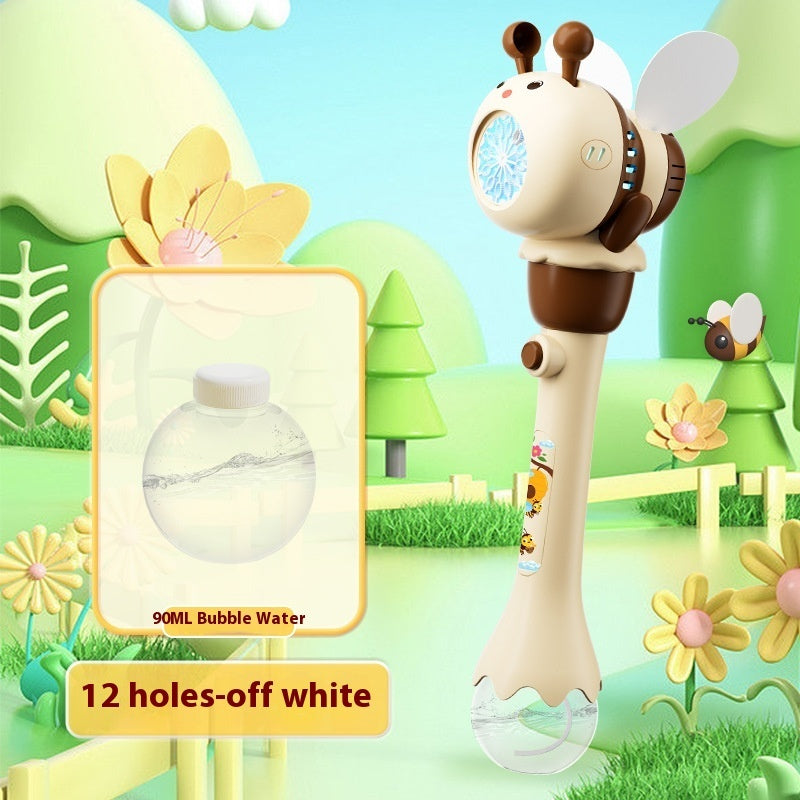 Electric Lighting Bee Bubble Machine