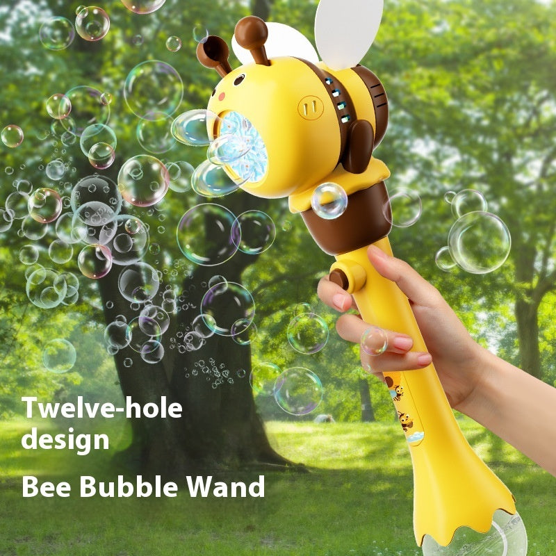 Electric Lighting Bee Bubble Machine