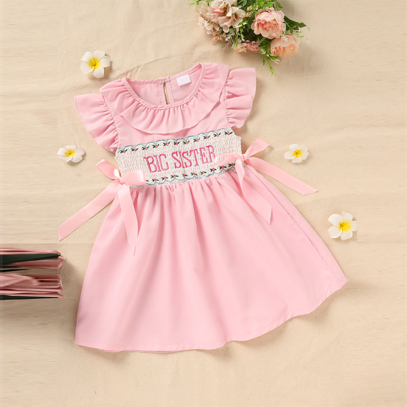 BIG SISTER dress with Ruffles and Bows