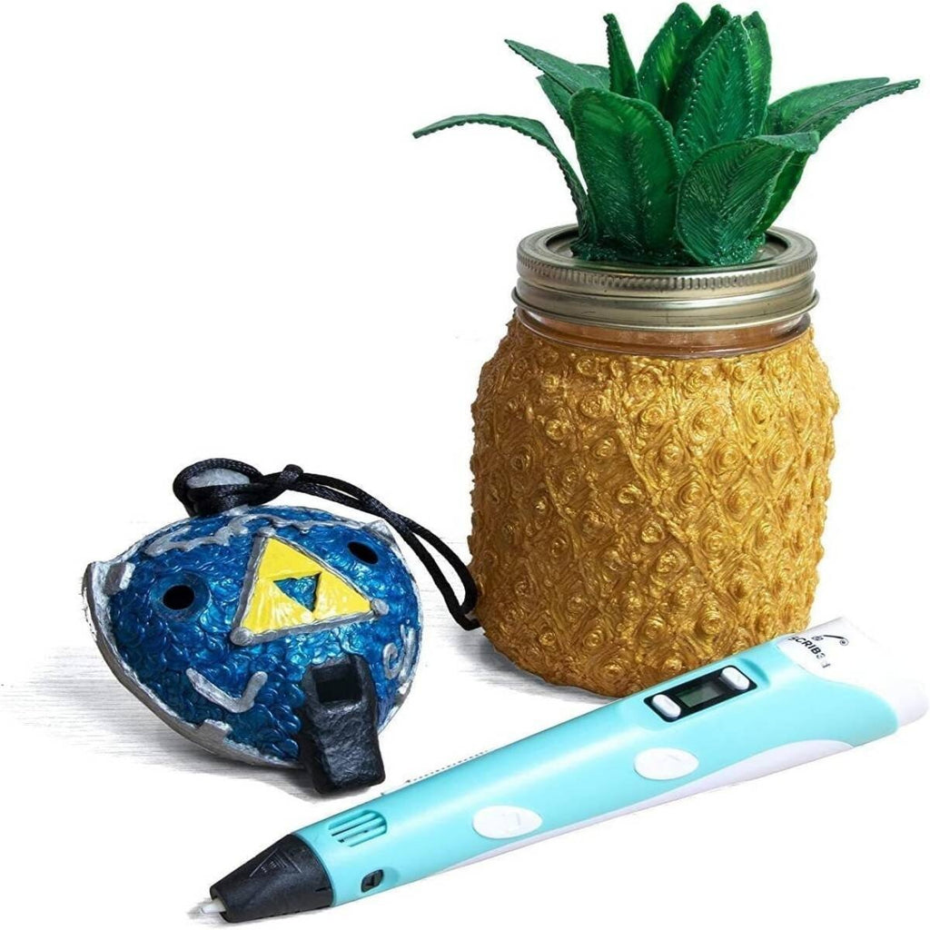 3D Printing Pen Kit Includes 3 Colors PLA Filament, Stencil Book