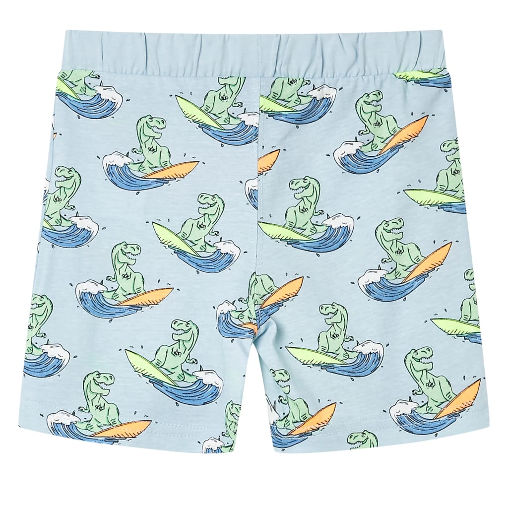 Children's Surfing Dinosaur short-sleeved pajamas