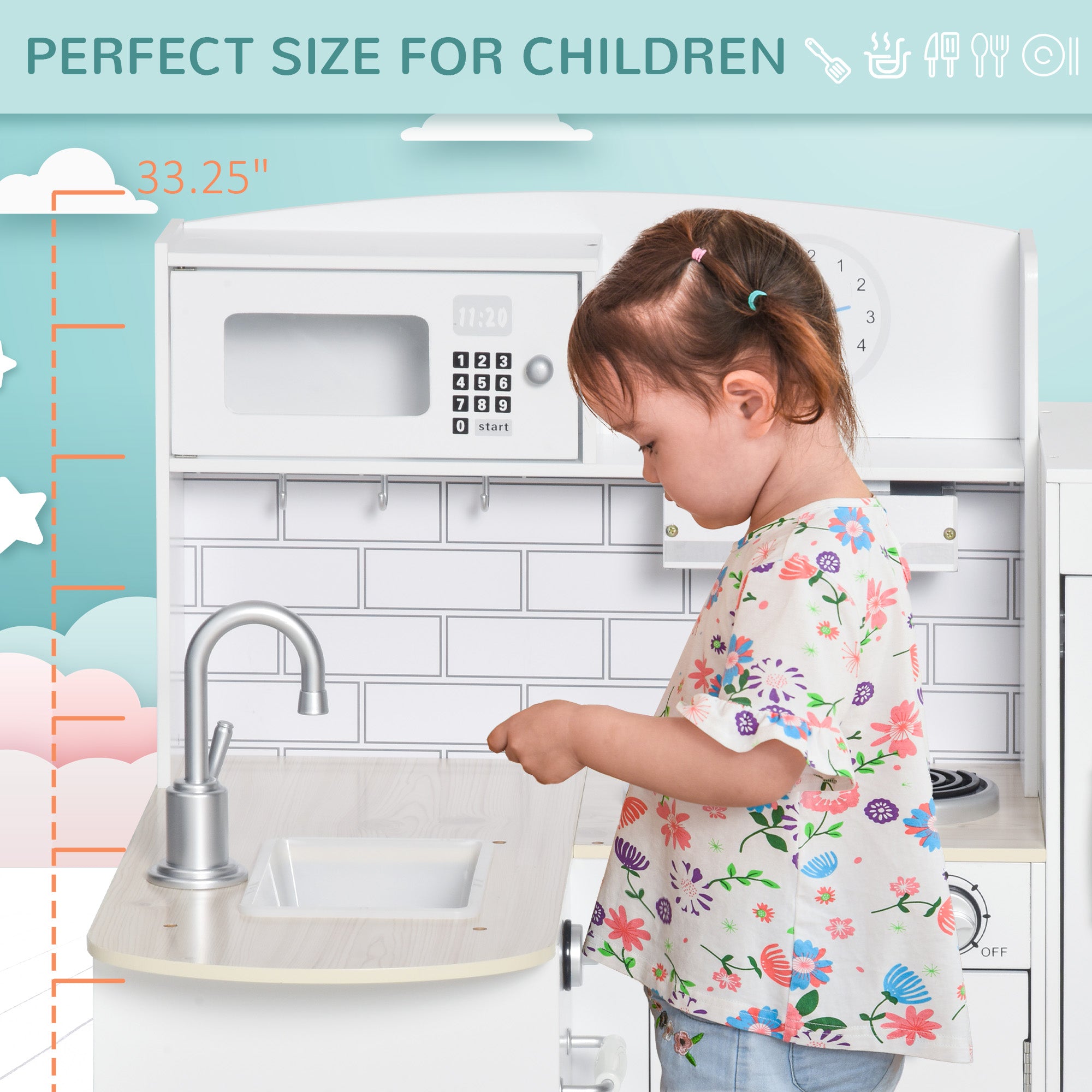 Corner Kids Kitchen Playset