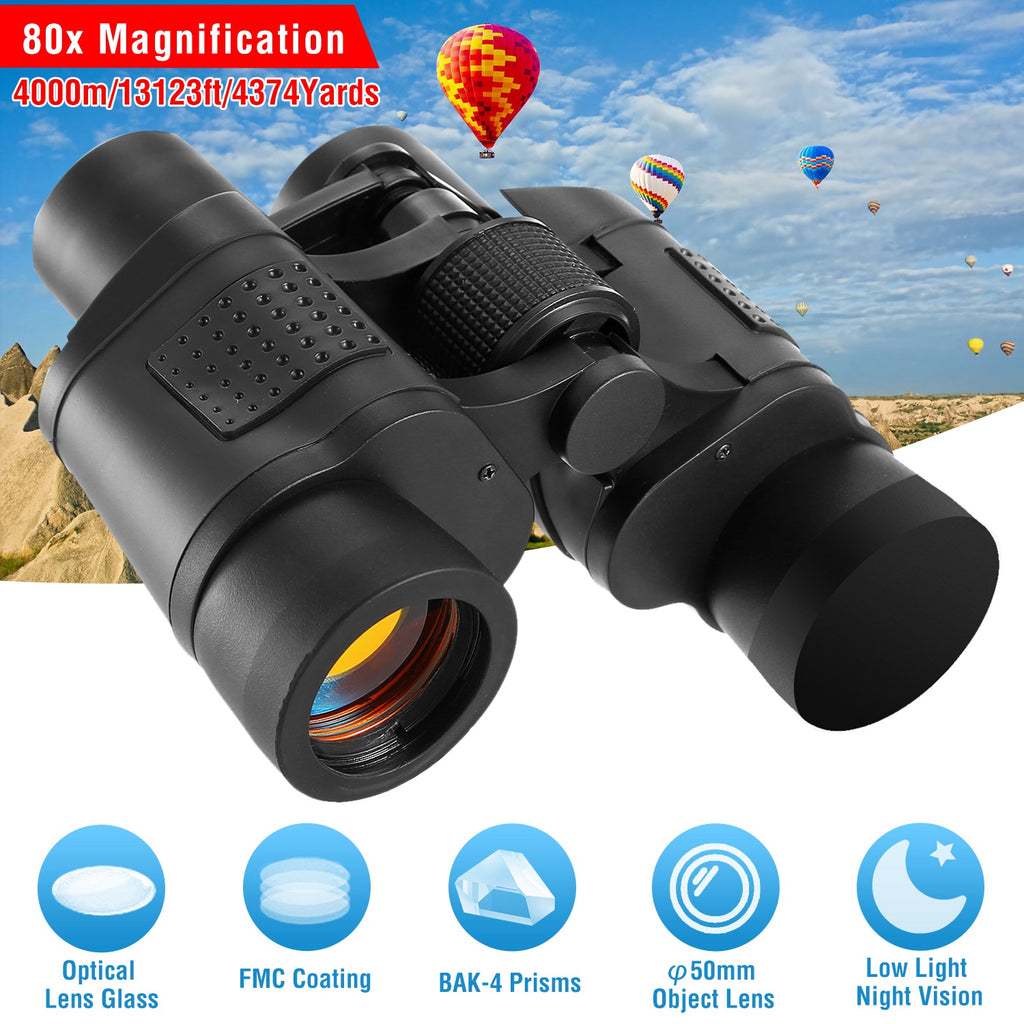 Binoculars 55mm Lens with 80 x Mag.