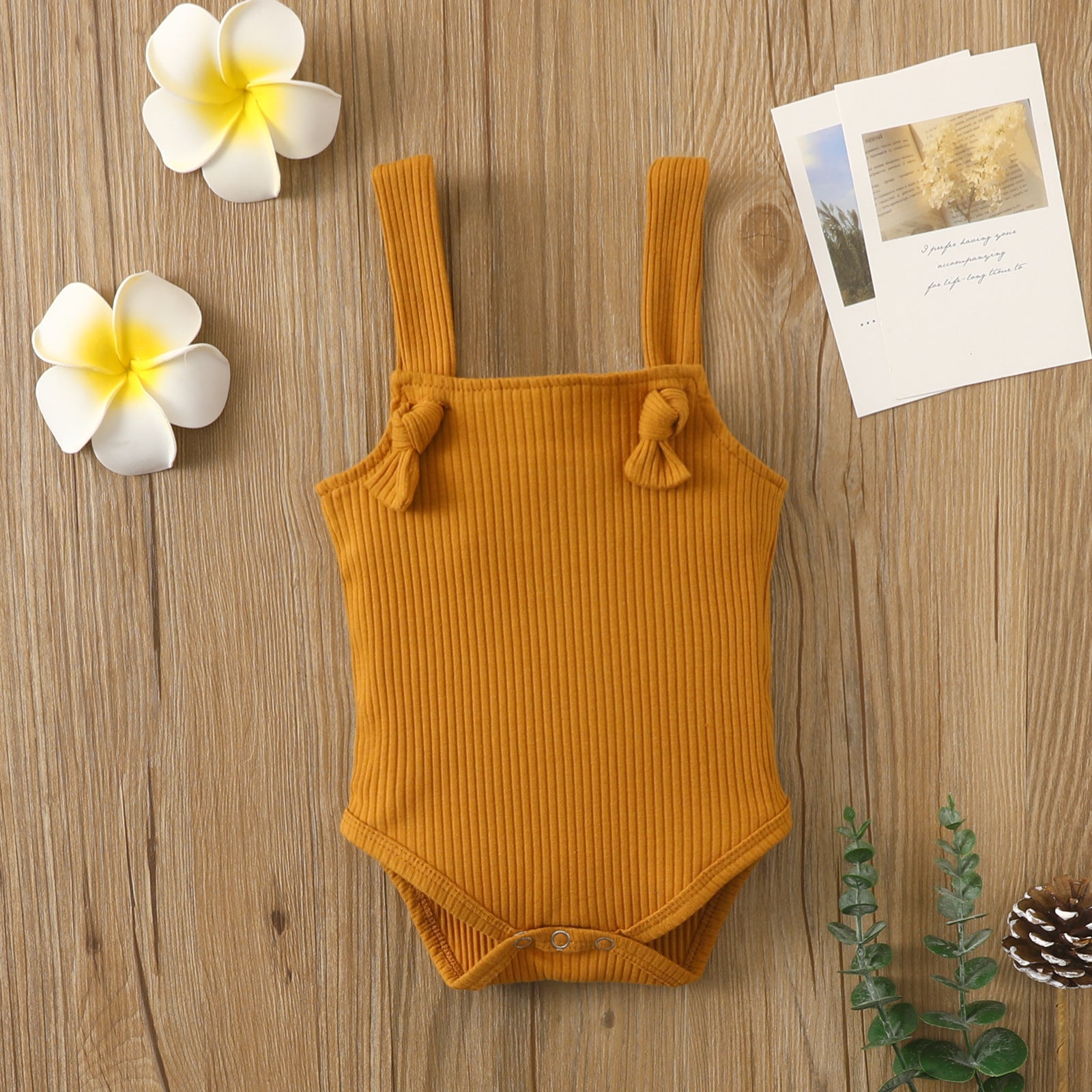 Cotton Pit Strap Romper