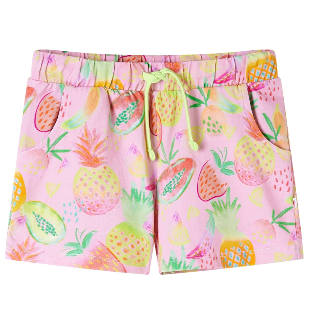 Girls shorts with drawstring